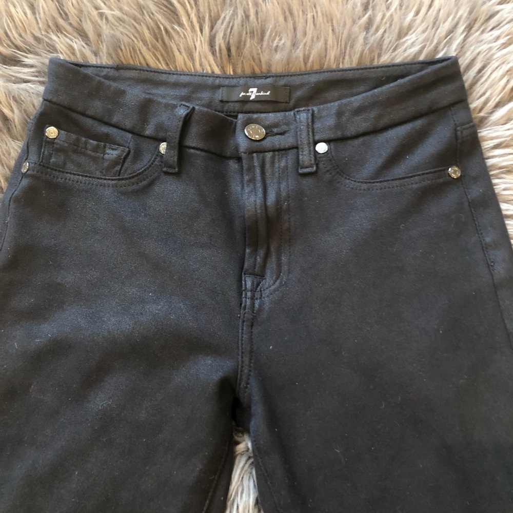 7 for all mankind black jeggings